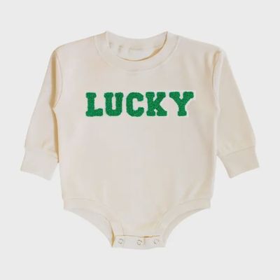 Lucky Varsity Patch Romper