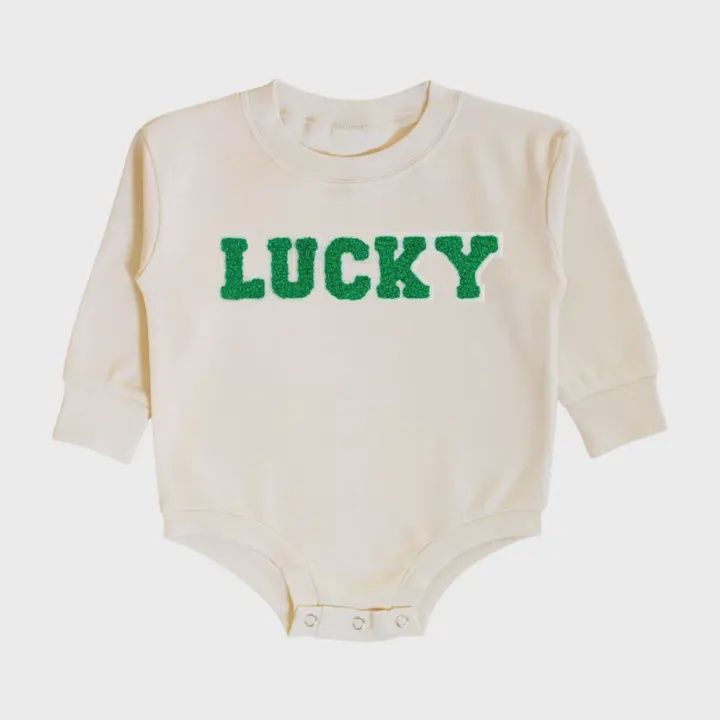 Lucky Varsity Patch Romper