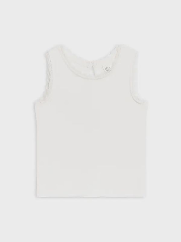Selene Lace Tank | Coconut