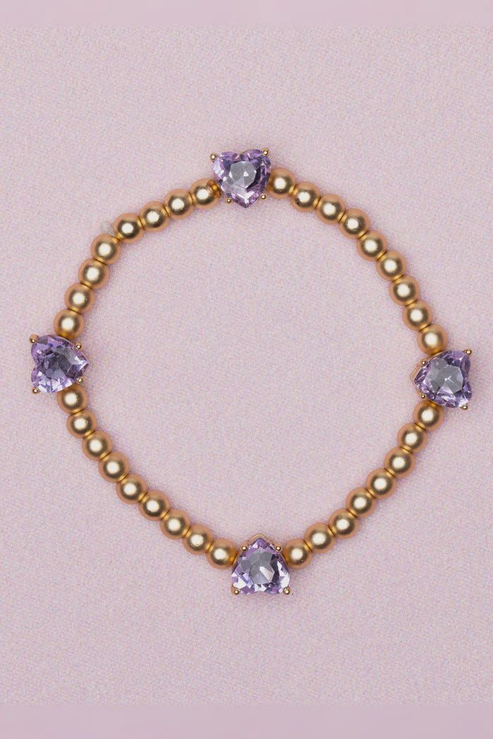 Chic Amethyst Love Bracelet