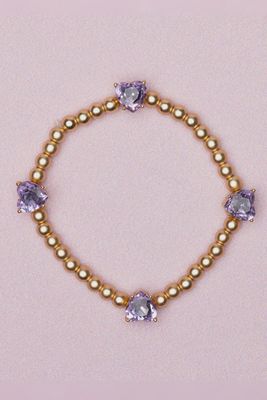 Chic Amethyst Love Bracelet