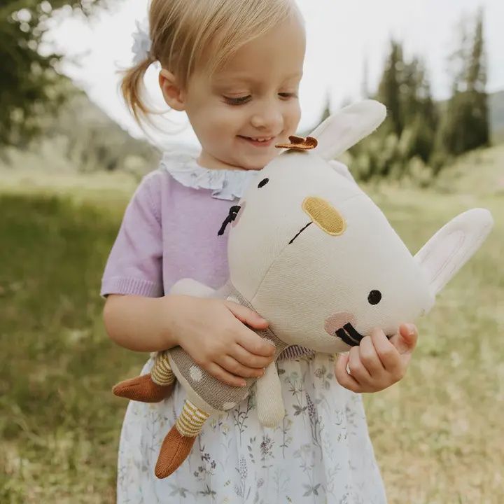 Organic Cotton Knit Stuffed Animal| Sam Bunny
