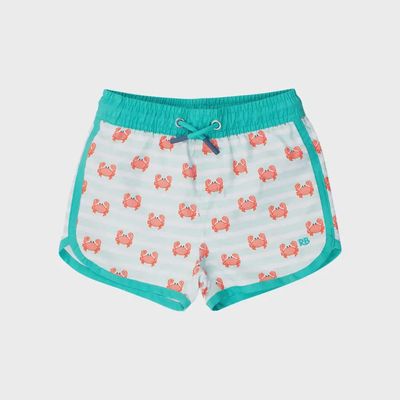 Crabby Cove Dolphin Hem Swim Trunks