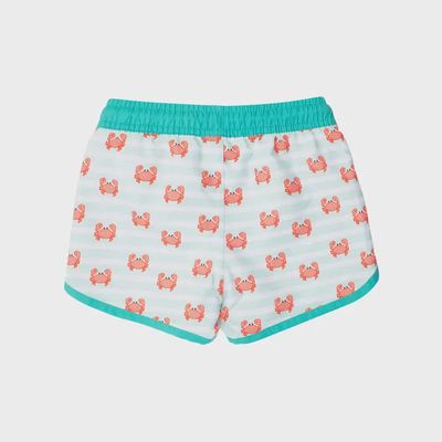 Crabby Cove Dolphin Hem Swim Trunks
