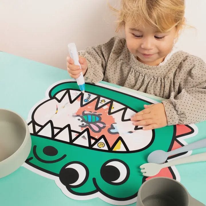 Water Coloring Placemat | Dino!