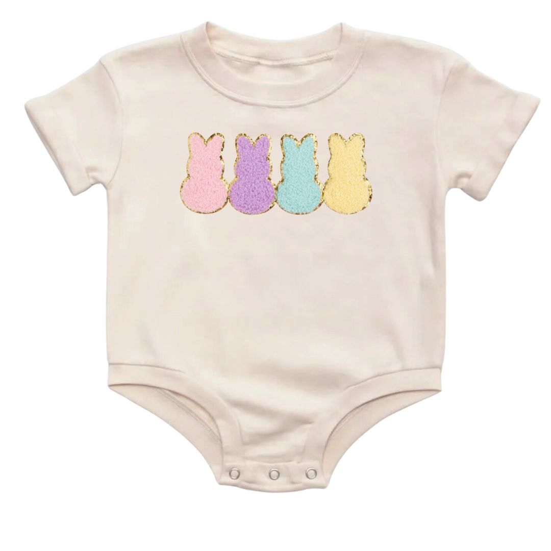 Easter Peeps Patch Romper