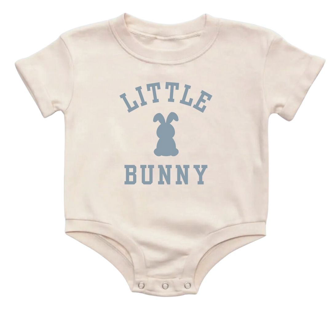 Little Bunny Steel Blue Romper