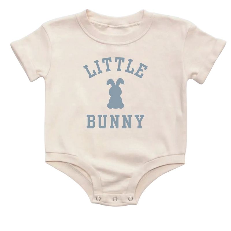 Little Bunny Steel Blue Romper