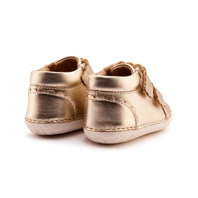 Baby Shoe | Gold + Snow
