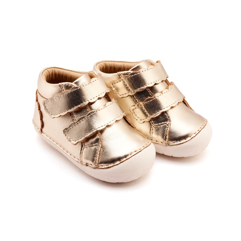 Baby Shoe | Gold + Snow