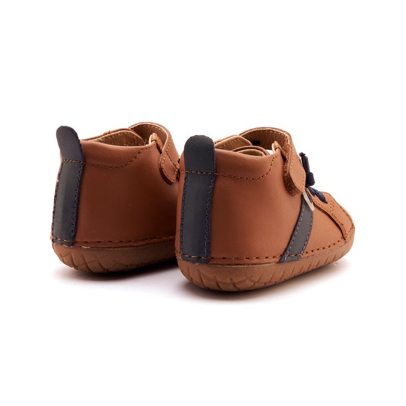 Baby Sneaker | Tan + Navy
