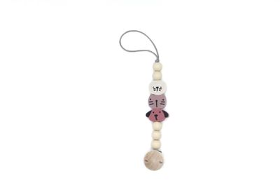 Animals Pacifier Holder | Pink Multicolor