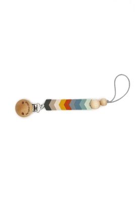 Chevron Pacifier Holder | Neutrals