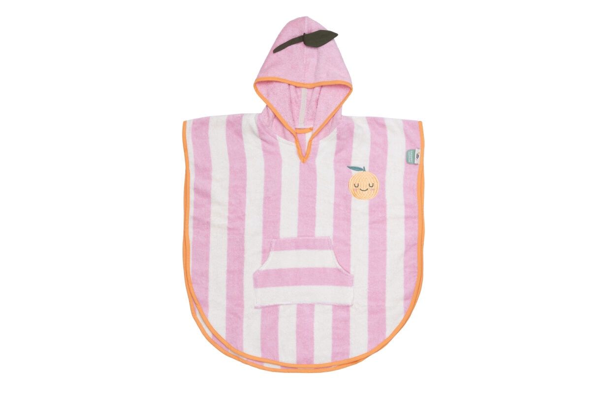 Hooded Poncho | Mandy Mandarine