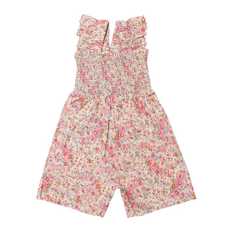 Betty Bubble Romper | Pink Floral