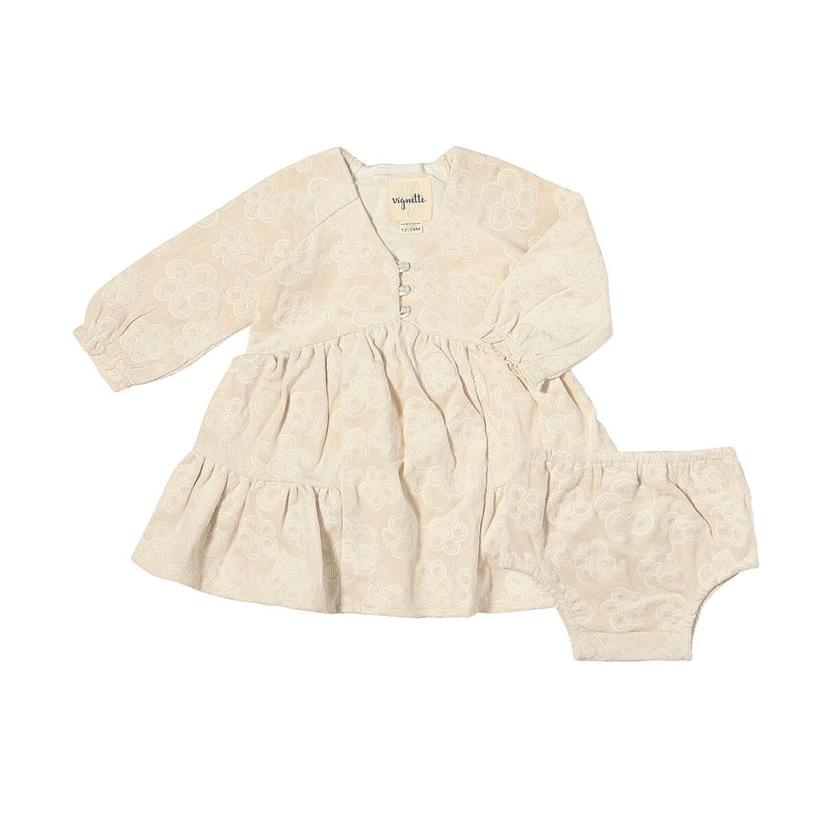 Juniper Dress | Embroidered Cream