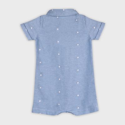 Isla Bowtie Chambray Romper