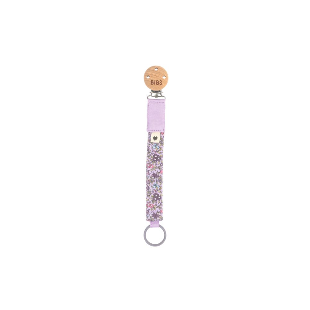 BIBS® x LIBERTY Pacifier Clip Chamomile Lawn | Violet Sky