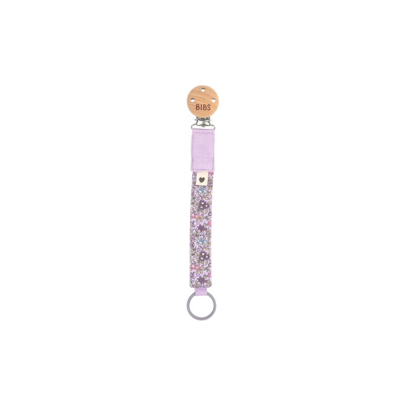 BIBS® x LIBERTY Pacifier Clip Chamomile Lawn | Violet Sky