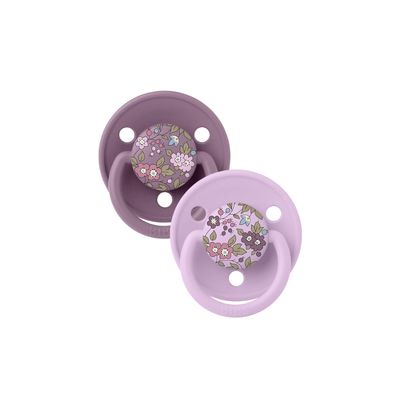BIBS® x LIBERTY De Lux 2pk Chamomile Lawn | Mauve Mix