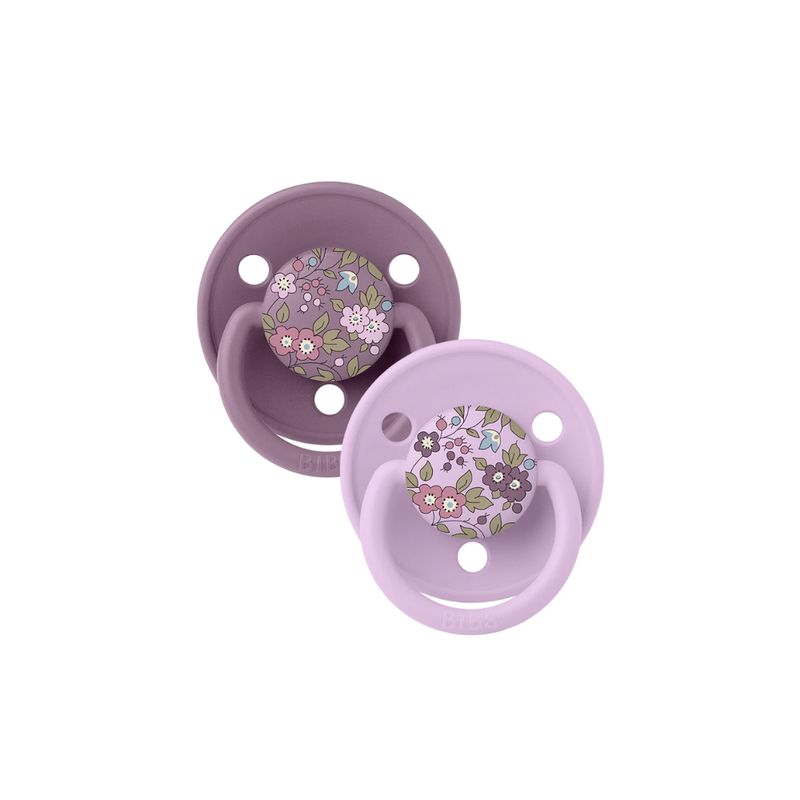 BIBS® x LIBERTY De Lux 2pk Chamomile Lawn | Mauve Mix