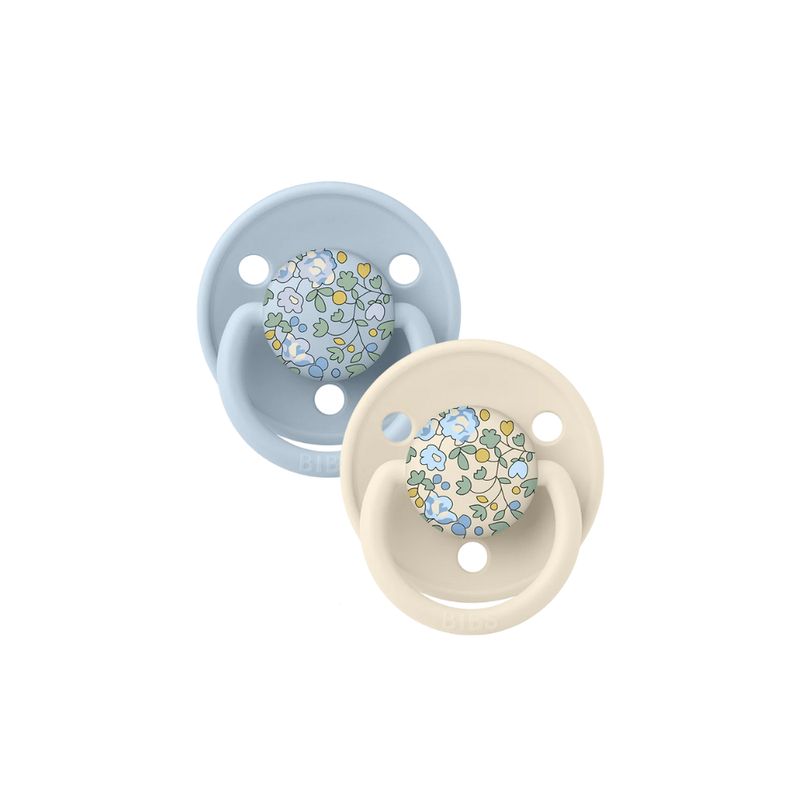 BIBS® x LIBERTY De Lux 2pk Eloise | Baby Blue Mix