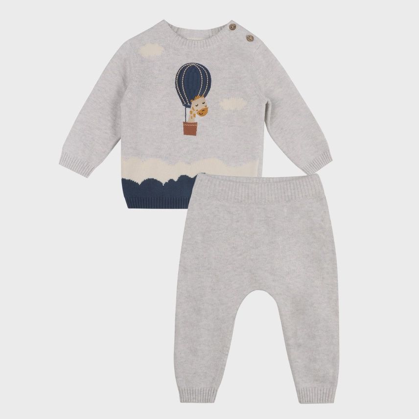 Hot Air Balloon Knit Pullover SET