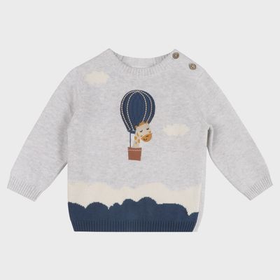 Hot Air Balloon Knit Pullover SET