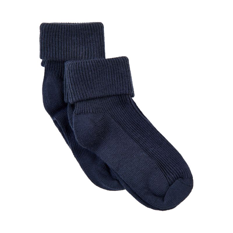 2pk Rib Socks | Dark Navy