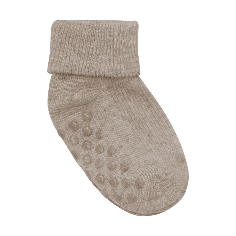 2pk Non-Slip Socks | Silver Mink