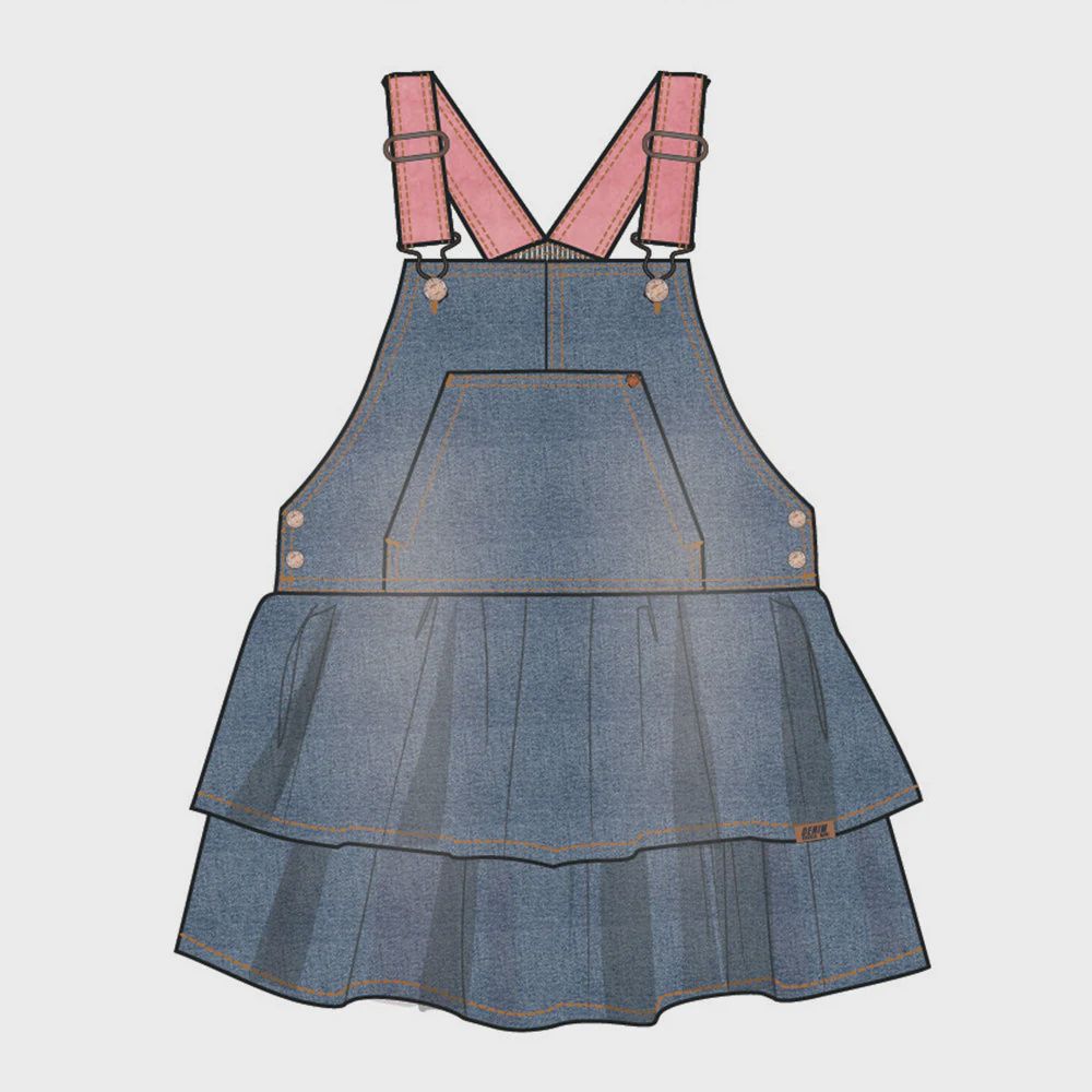 Blue Denim Jumper Dress