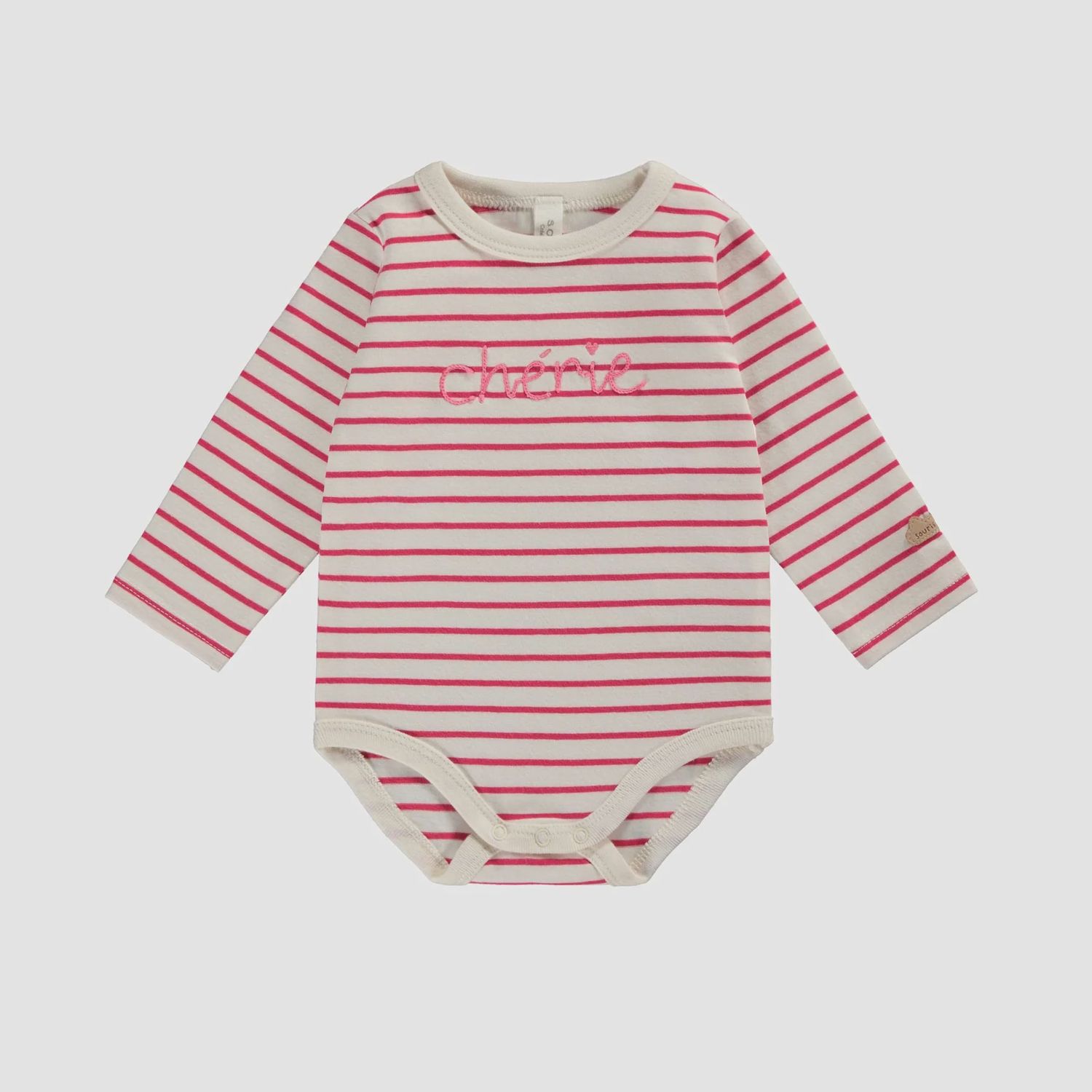 Pink Stripe &quot;Chérie&quot; Bodysuit