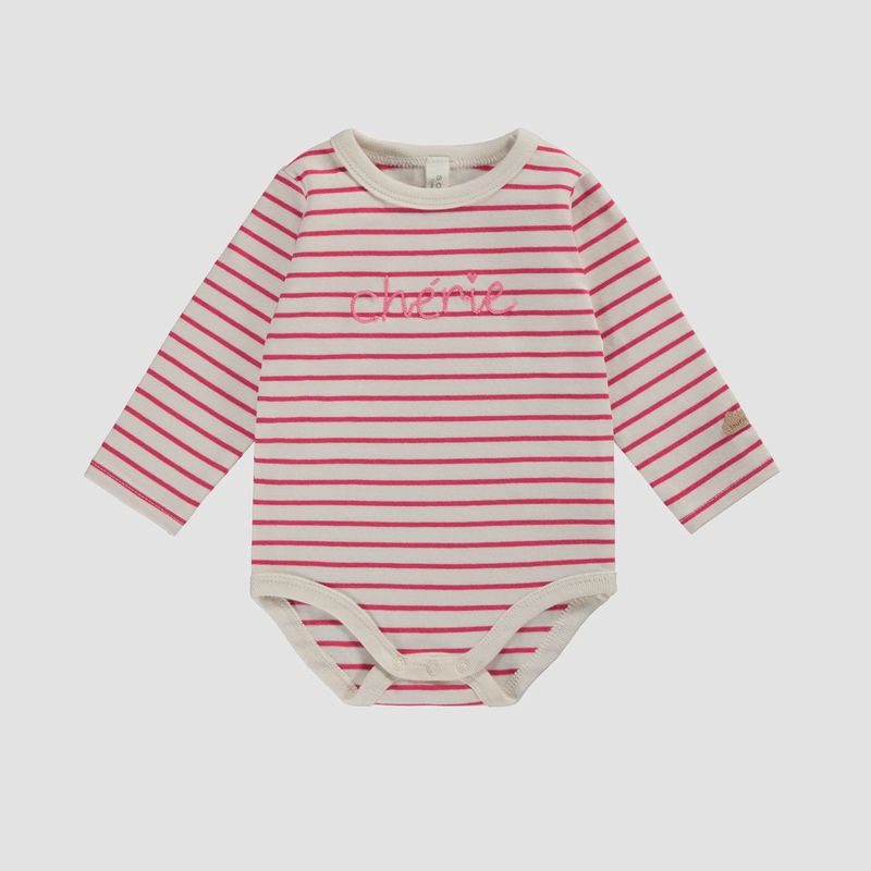 Pink Stripe "Chérie" Bodysuit