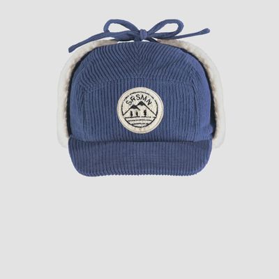Blue Corduroy Cap