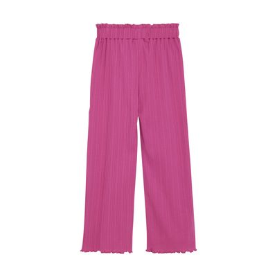 Rib Pants | Fuschia Fedora