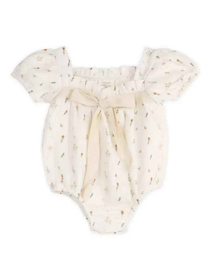 Boho Floral Romper + Headband