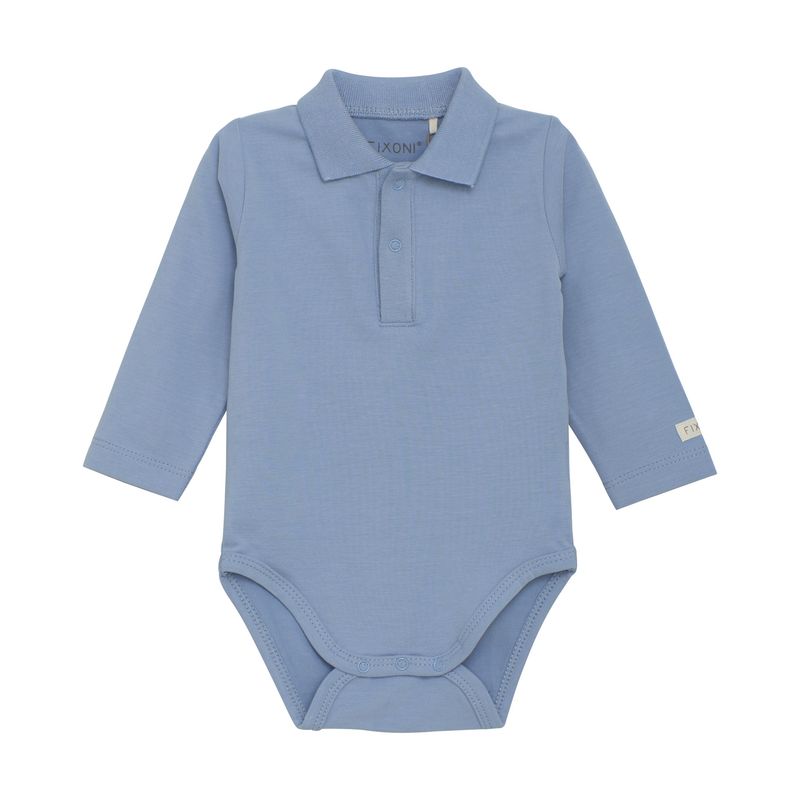 Long Sleeve Collared Bodysuit | Rain Washed