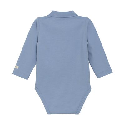 Long Sleeve Collared Bodysuit | Rain Washed