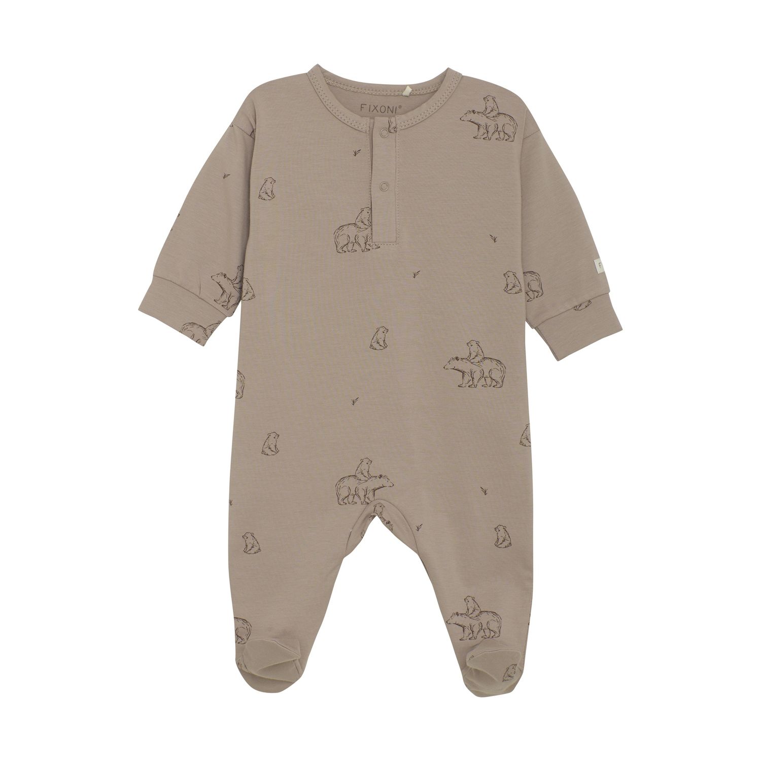 Mocha Meringue Bear Romper