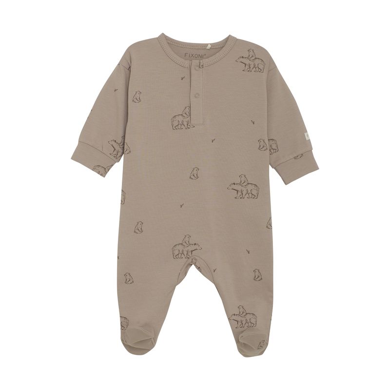 Mocha Meringue Bear Romper