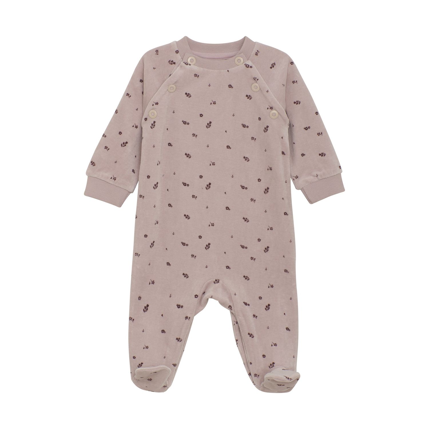 Velour Violet Ice Floral Romper