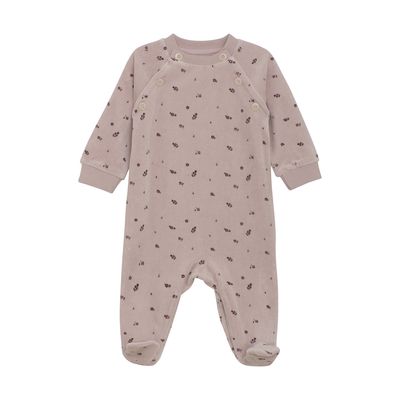 Velour Violet Ice Floral Romper