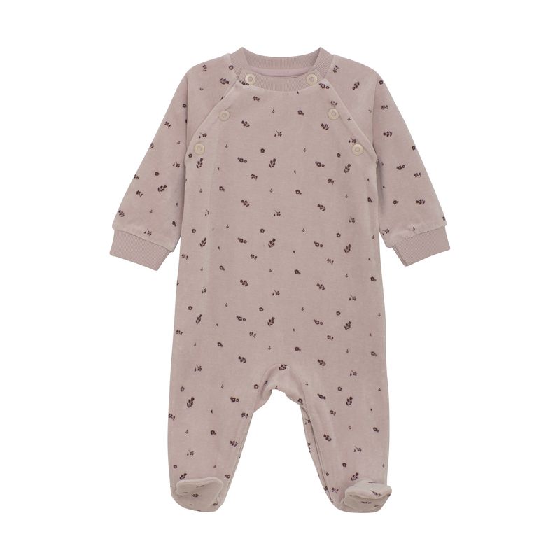 Velour Violet Ice Floral Romper