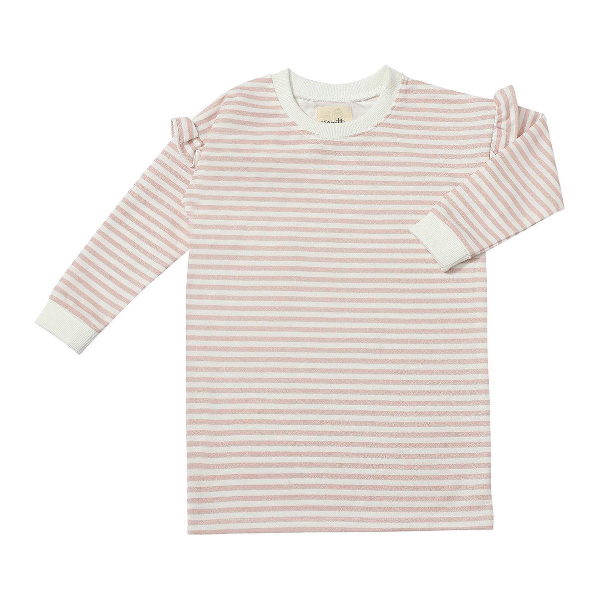 Cora Dress | Pink Glimmer Stripe