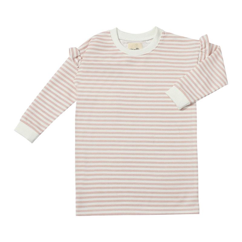 Cora Dress | Pink Glimmer Stripe