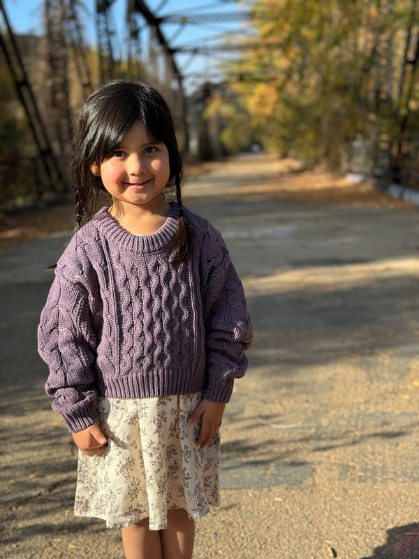 Molly Sweater | Lavender Knit