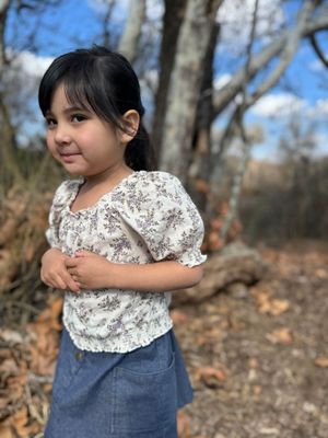Julie Blouse | Lavender Floral