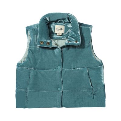 Parker Vest | Teal Velvet
