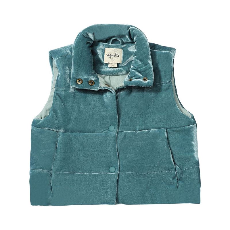 Parker Vest | Teal Velvet