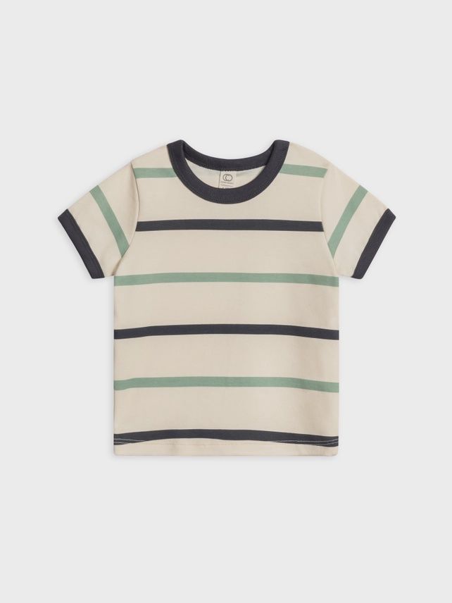 Andy Ringer Tee | Aldo Stripe / Navy + Jade